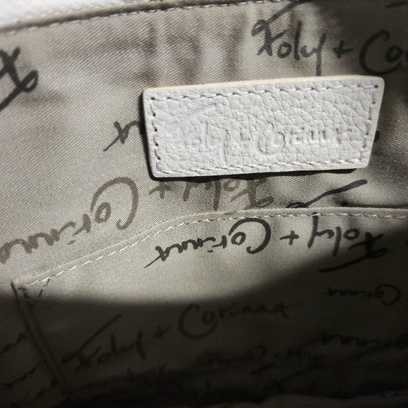 Foley And Corinna Framed White Leather Wristlet/Clutch-NWT - Picture 9 of 13